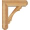 Ekena Millwork Olympic Craftsman Rough Sawn Bracket w/ Offset Brace, Western Red Cedar, 8"W x 26"D x 30"H BKT0806X26X30OLY04RWR - alternate 2